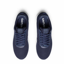 Indlæs billede til gallerivisning Track knit navy/hvid