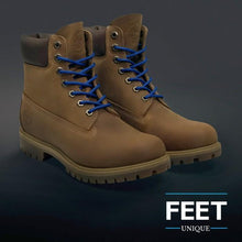 Indlæs billede til gallerivisning Blå Runde Snørebånd - Feet Unique - Lion Feet - Snørebånd