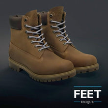 Indlæs billede til gallerivisning Lysegrå Runde Snørebånd - Feet Unique - Lion Feet - Snørebånd