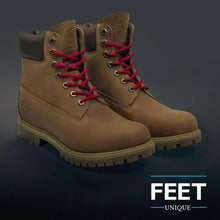 Indlæs billede til gallerivisning Røde Runde Snørebånd - Feet Unique - Lion Feet - Snørebånd
