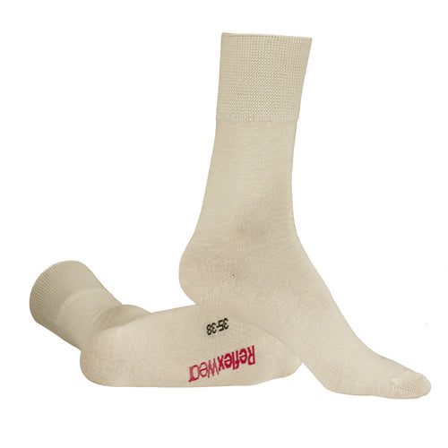 Tynd beige ReflexWear® strømpe