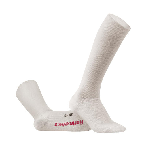 Beige ReflexWear® kompressions- og rejsestrømpe