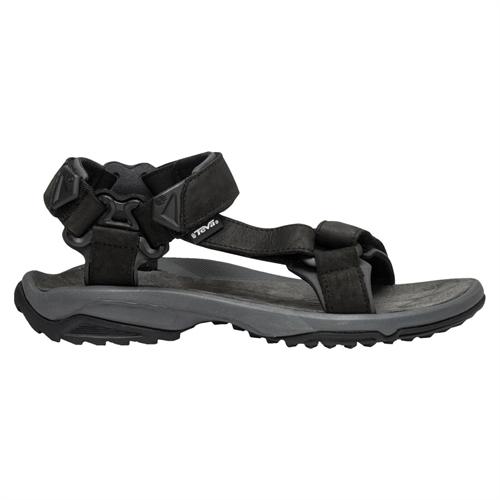 Terra Fi Lite Sort Herresandal I Skind
