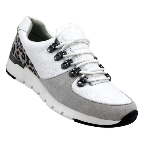 194 Hvide skindsko med leopard